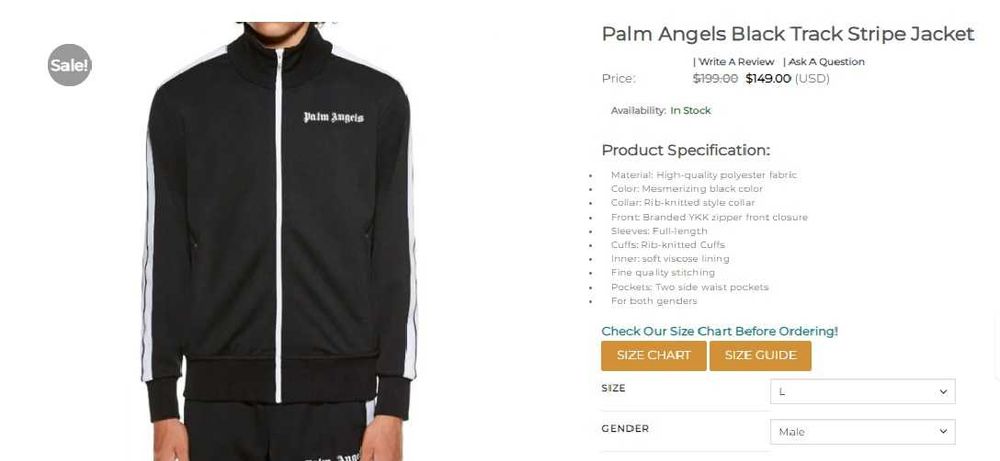 Bluza trening Palm Angels