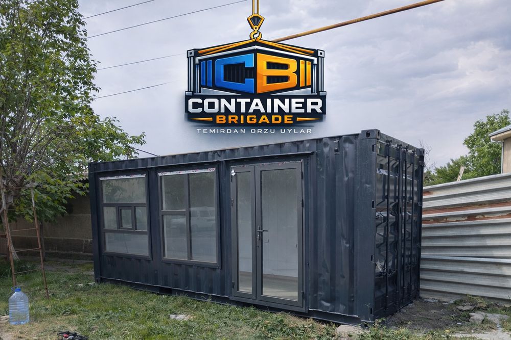 Контейнер Домик Офис Магазина Сартарошхона KONTEYNER Uylar Magazin Ofi