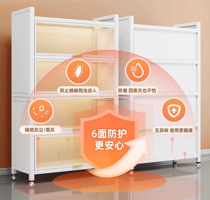 Кухонный шкаф с прозрачной дверцей/Шкаф для посуды, продуктов