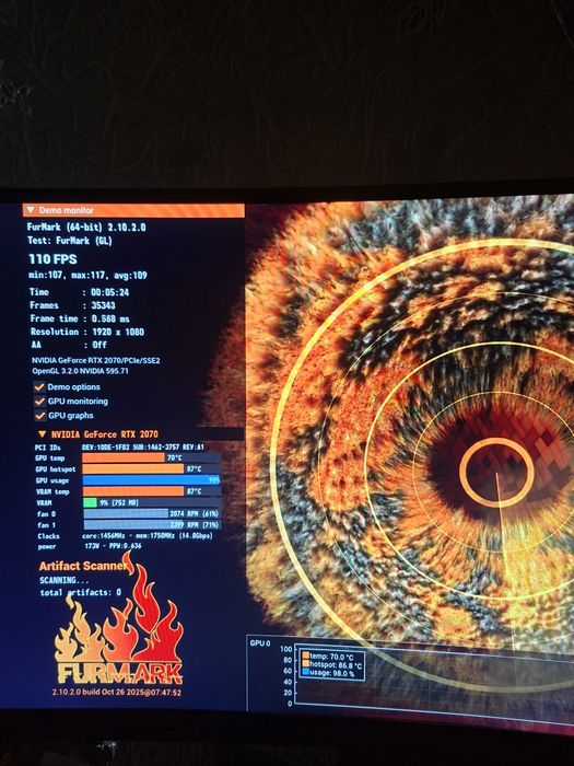 2070 8GB MSI состояние новой.