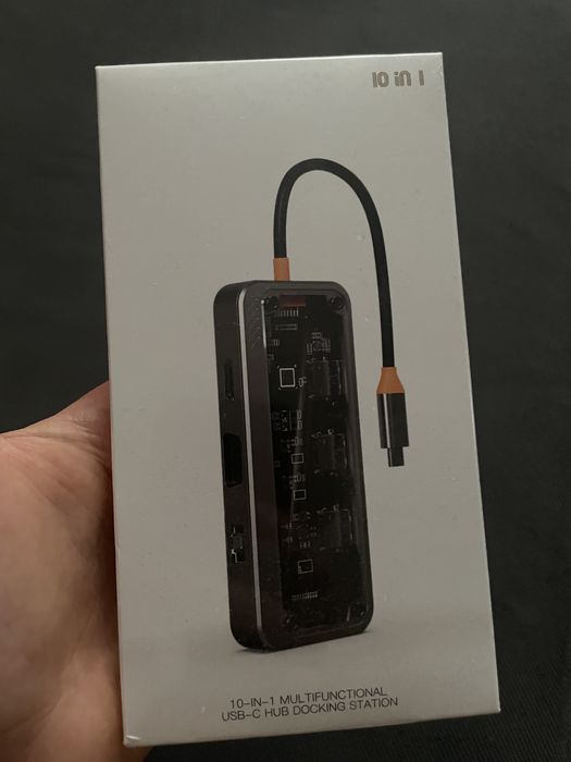 Hub USB-C 10-in-1 SW10V-PRO – HDMI, VGA, RJ45, USB 3.0, SD/TF