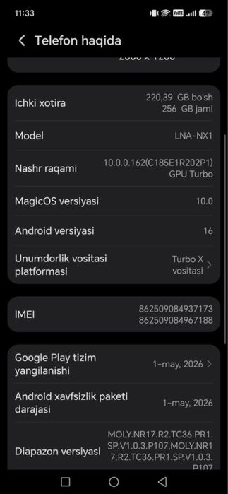 Honor 600 lite 256