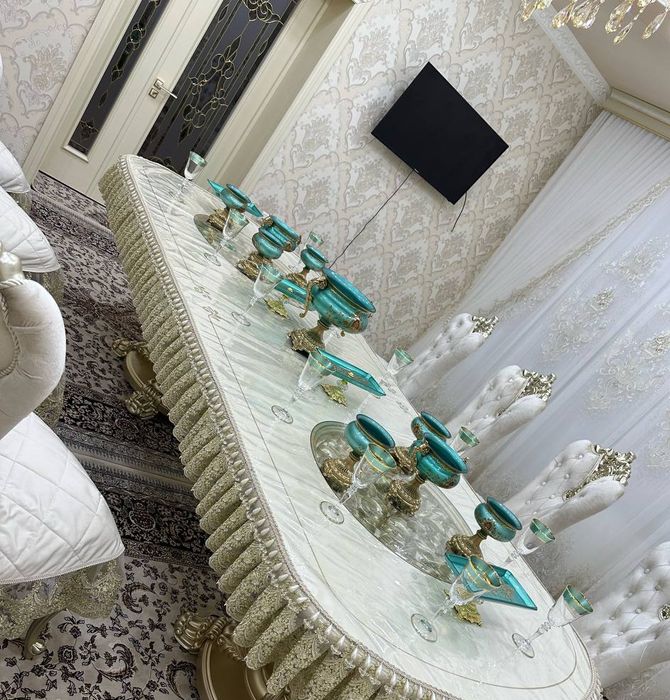 Trenddagi Elita pardalar chexollar Skatert dastusxonlar tikamiz zakazg