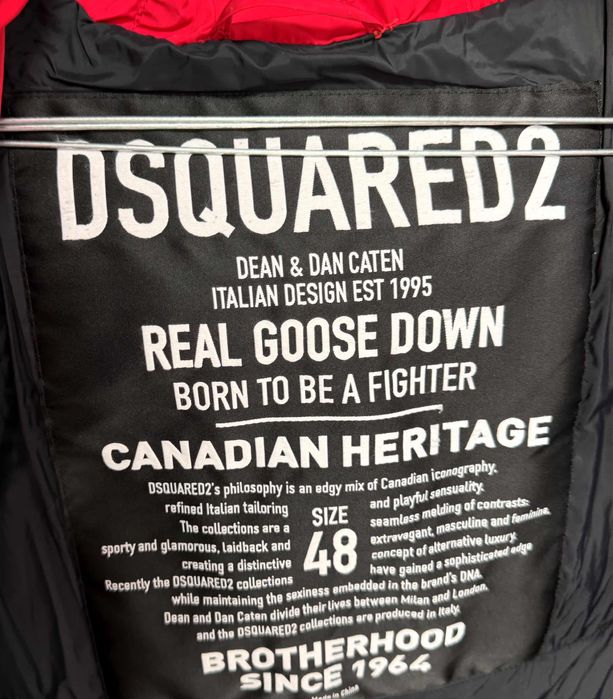 Geaca dsquared2 blana naturala