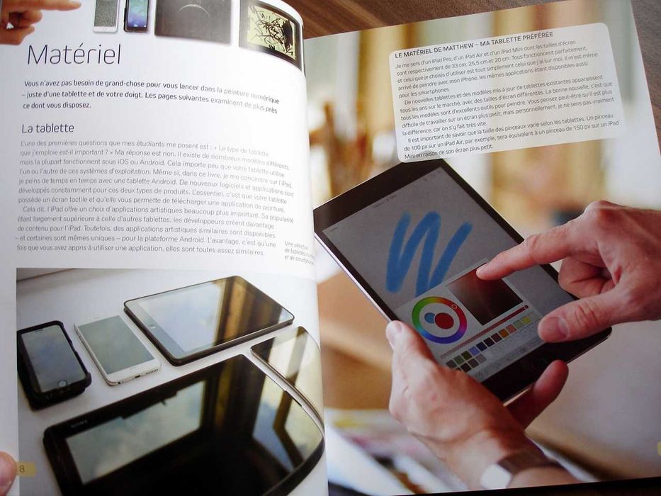 Peindre sur tablete - ръководство за рисуване с таблет и смартфон