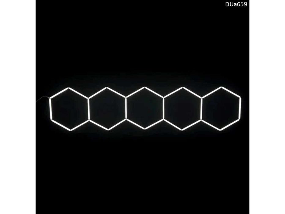 Iluminare liniară LED Fagure- 5 Hexagoane pentru garaj Modern lumina