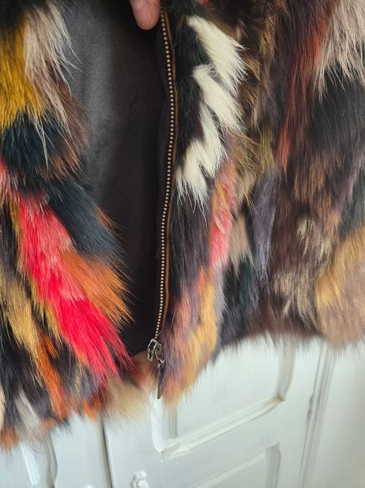 Vestă din Blană de Vulpe Marimea M