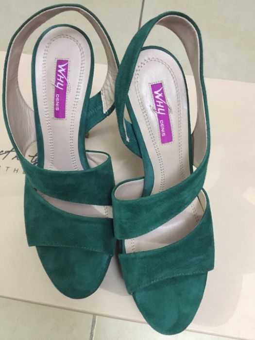 Nou: Sandale Why Denis nr 38, toc 12cm