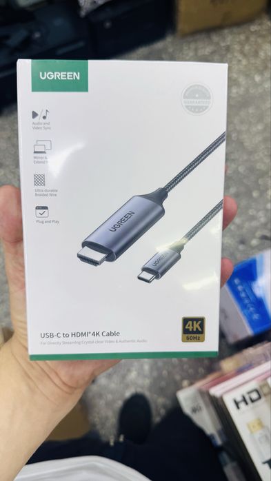 Typc to Hdmi/Кабель UGREEN MM142 USB-C - HDMI  1.5M