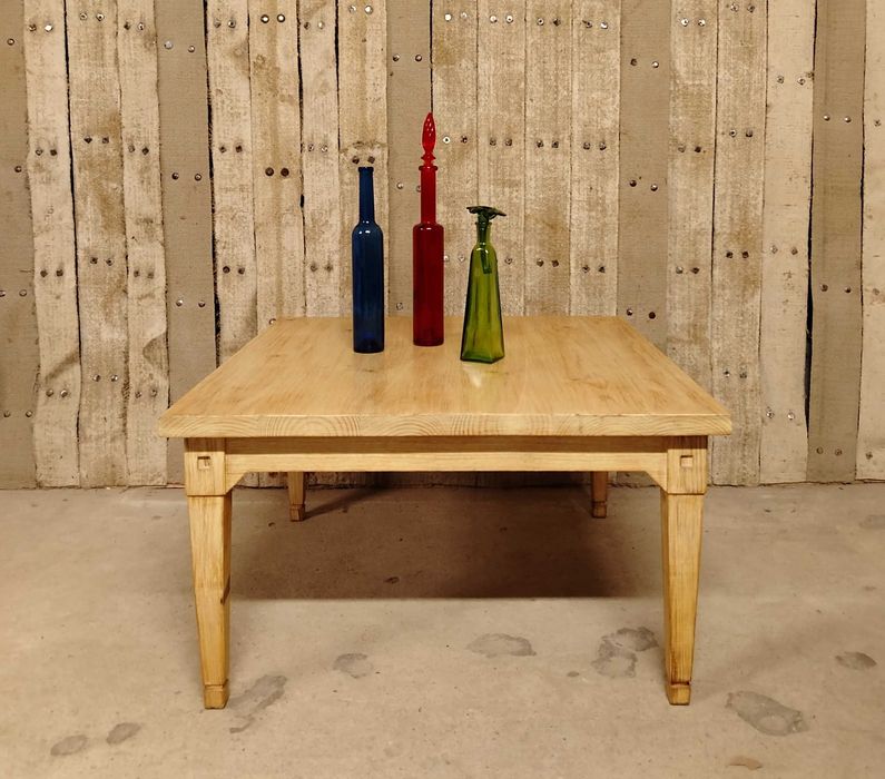 Masuta veche designer ANNA FLOTOTTO, stil Mid Century, din lemn masiv