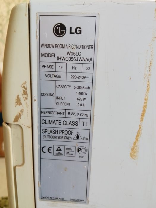 Оконный LG кондиционер бк