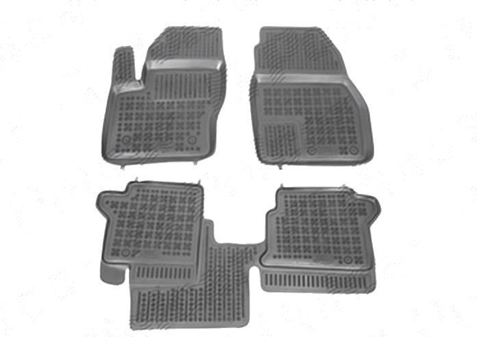Set covorase auto din cauciuc Ford Transit/Tourneo Connect 03.2013-10.2018 model Grand; negre, 3 bucati
