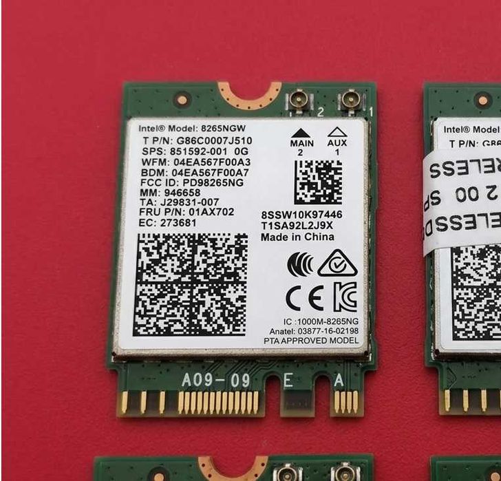 Intel 8265NGW WiFi 5Ghz AC Мрежова Карта За Лаптоп Dual Band M.2 Bluetooth 4.2 Безжичен Интернет