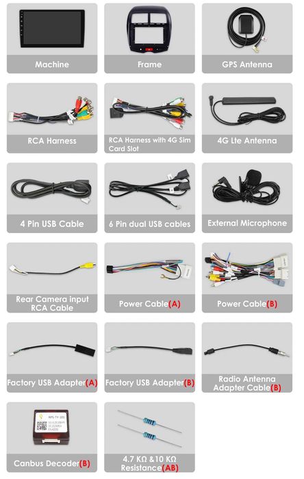 Мултимедия 10" за MITSUBISHI ASX Android 14 CARPLAY навигация GPS DSP