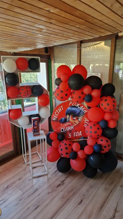 Тематична украса със Статив или Арка- Барби, пес ПатрулСкай, Маша