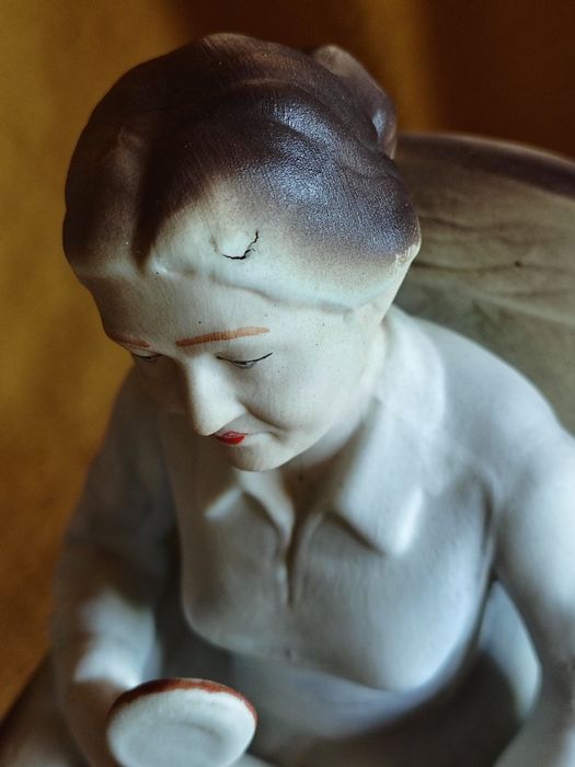 Bibelouri  bunicul și bunica pe scaune Arpo Curtea de Argeș