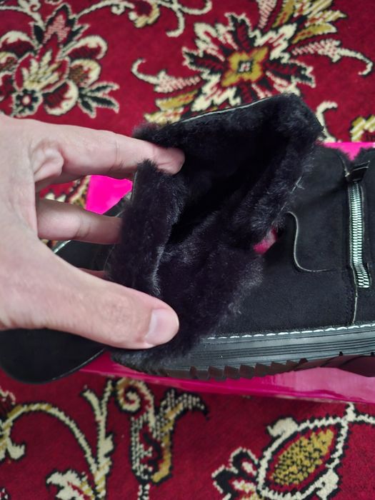 Ботинки полусажки на меху