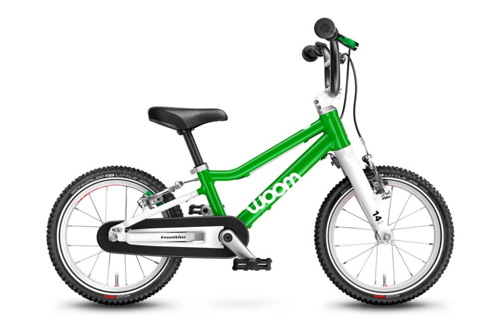 Woom 2 verde - bicicleta 14 inch - in stare buna