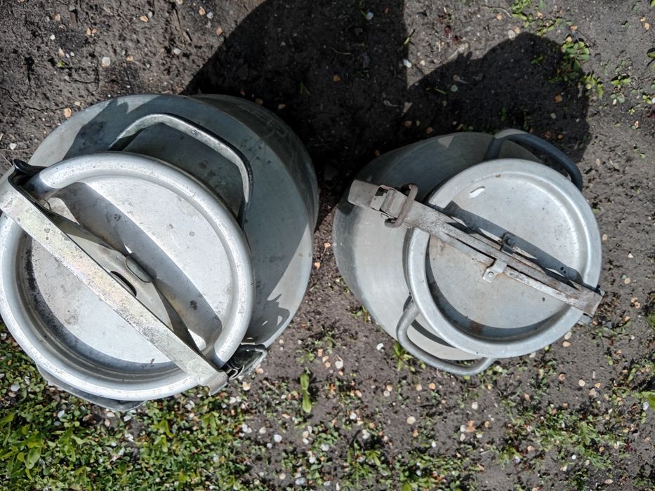 Фляги алюминиевые (СССР) пару раз использовались под мед