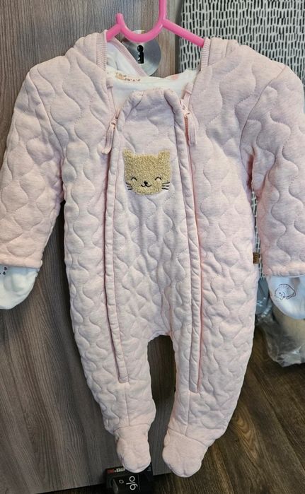 Combinezon bebe Smyk primăvară-toamnă cu glugă