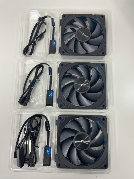 Ventilator Seasonic MagFlow 120mm 3-Pack PWM set de 3
