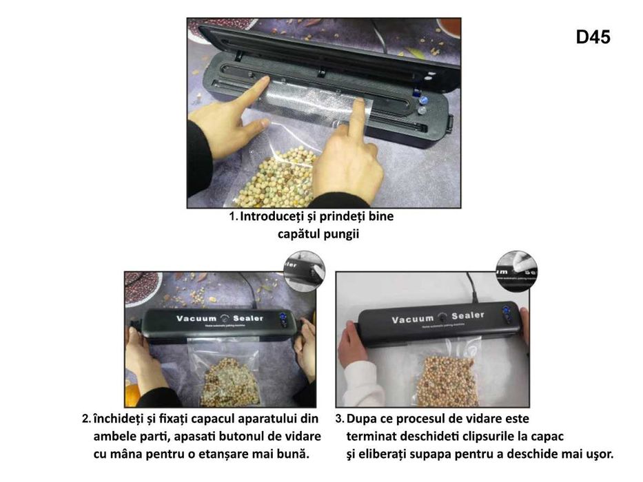 Aparat Sigilat Vidat  Pungi Vacuum Sealer