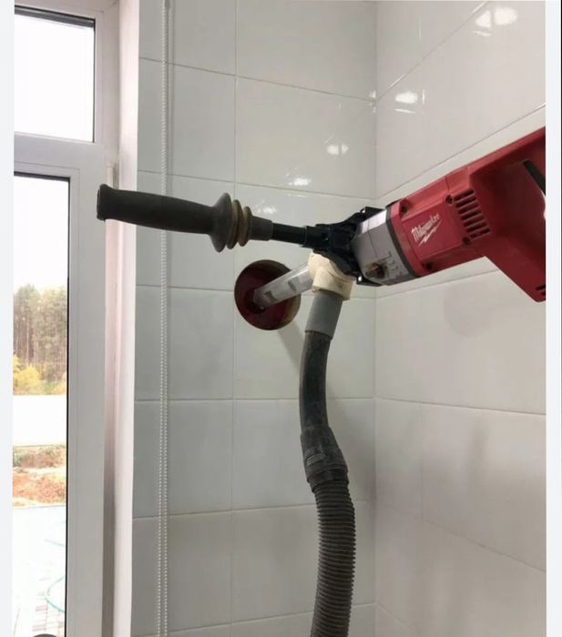 Сухое алмазное сверление