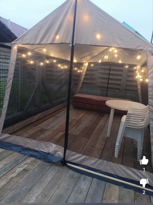 Палатка шатер, мангал, столик