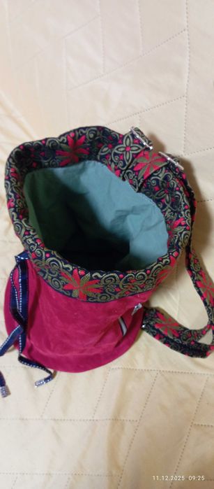 Чанта,раница,коледна идея,ръчна изработка,естествени материали