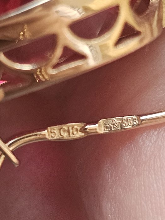 Большие серьги 8.10гр 583СССР