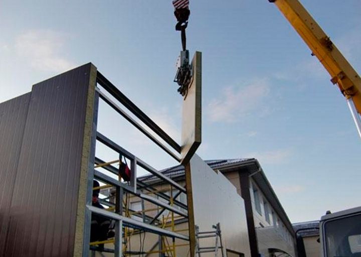 сэндвич панели, саморезы, нашельники, доборные элементы