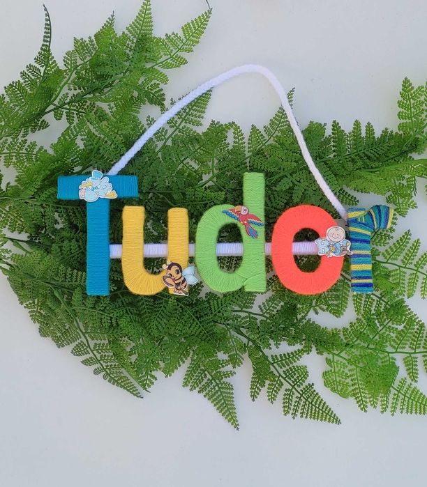 Nume colorate handmade