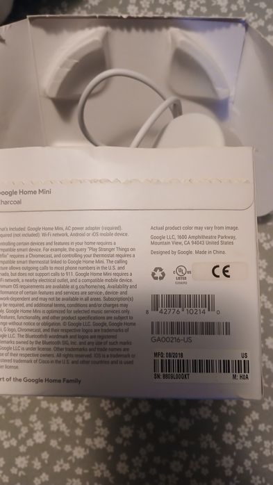 Boxa Google Home Mini