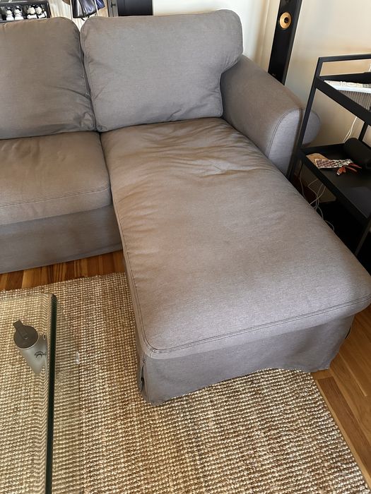 Canapea cu sezlong Ektorp ikea husa detasabila