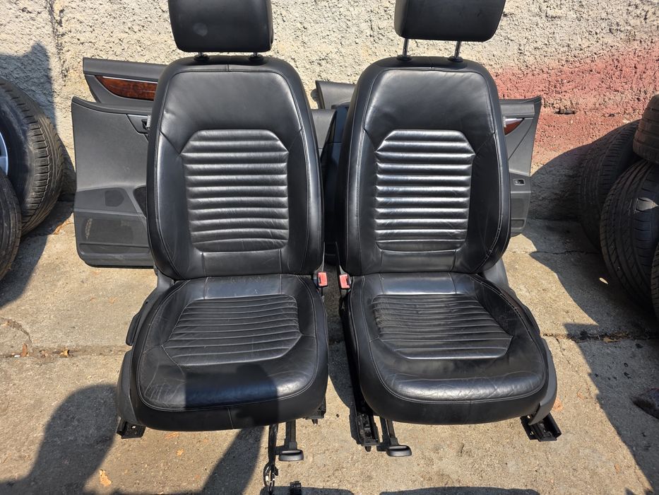 Interior piele passat b7 brec combi fete usi scaune banchete Consola centrala piele originala