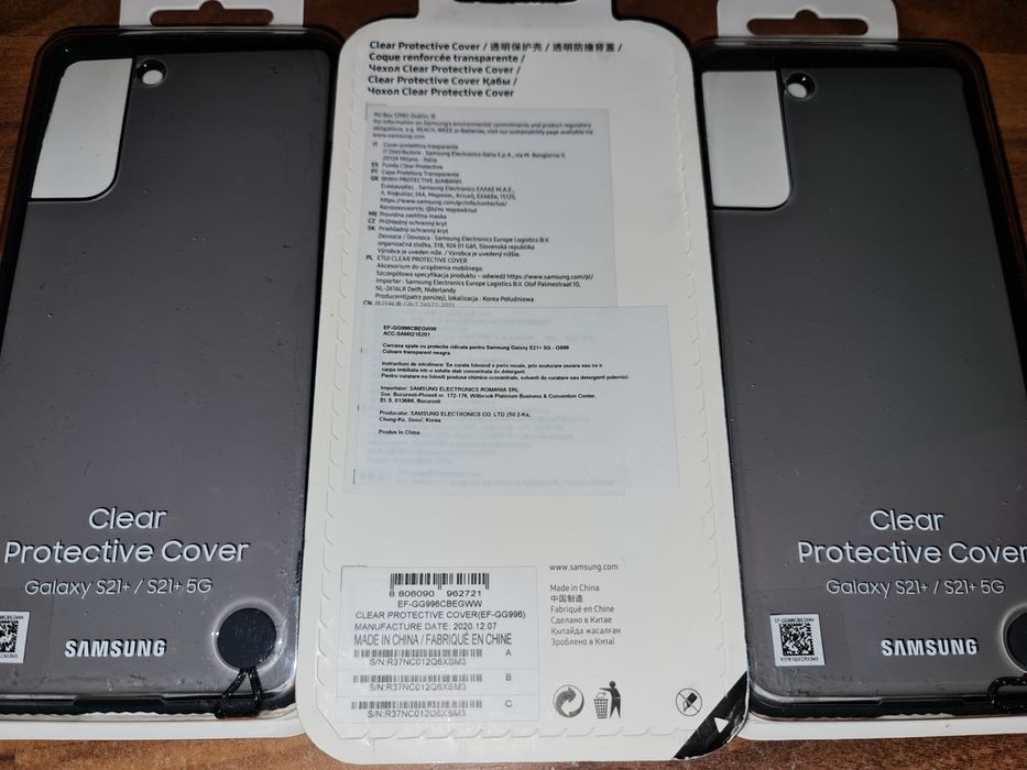 Husa hibrid originala Samsung Clear Protective Cover S21+ S21 Plus 5G