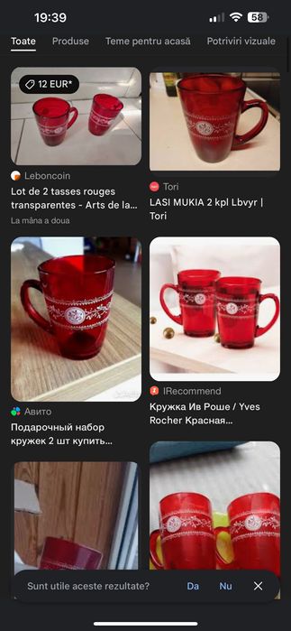 Căni sticlă termorezistentă