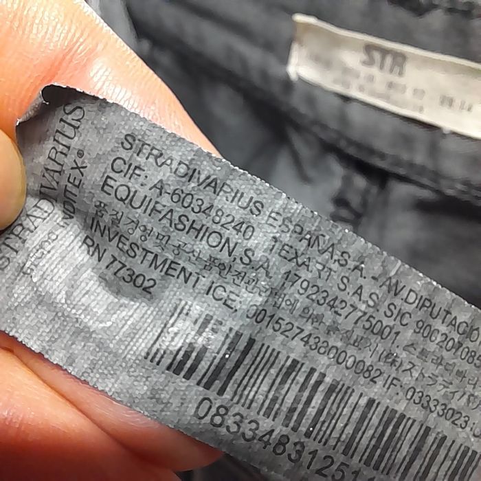 Pantaloni Cargo Gri STR (Stradivarius)  antracit Talie 42  Croială Dr