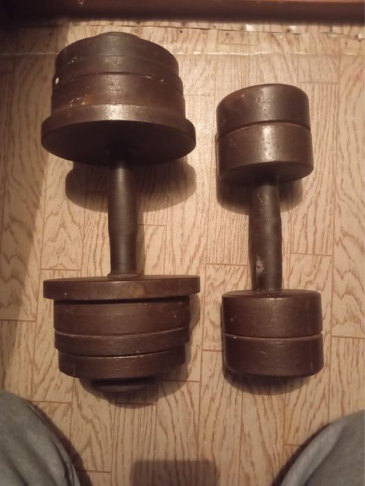 Гантели 18 и 10 кг