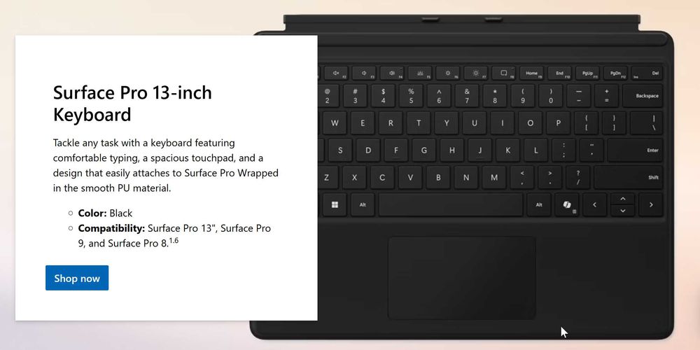 Laptop Microsoft Surface Pro 11  Snapdragon® X Elite  13'', OLED, 16GB + Surface Pro 13-inch Keyboard