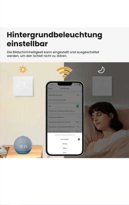 Termostat wifi MIUCDA pentru încălzire electrică în pardoseală