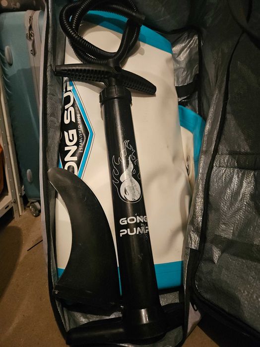 Надуваем стендъп падъл борд на марката Gong + помпа, гребло и раница