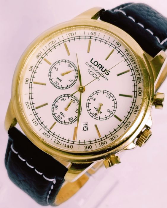 Ceas barbatesc Lorus by Seiko VD53-X083, Cronograf, Quartz, otel inox