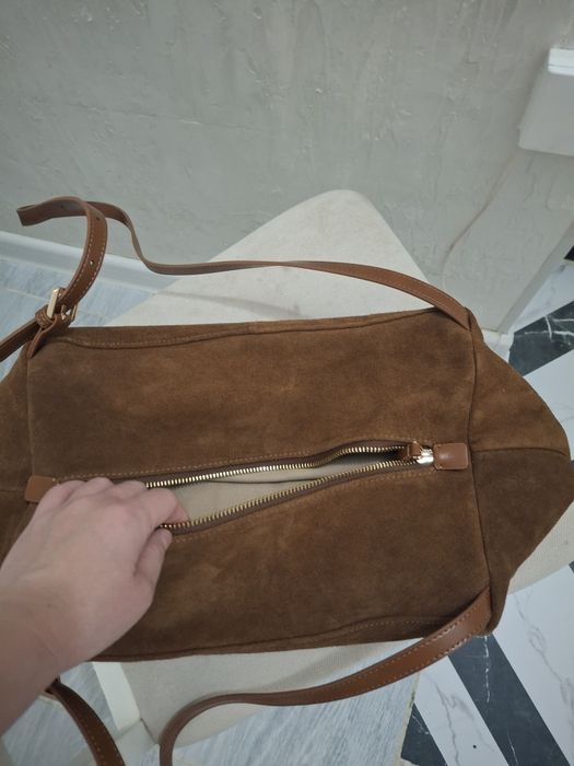 Сумка нат.замша, очень удобная