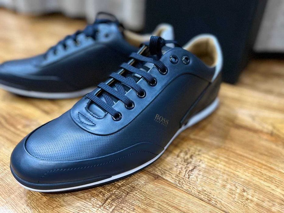 Hugo Boss мужские кроссовки из мягкой кожи РАЗМЕР 43