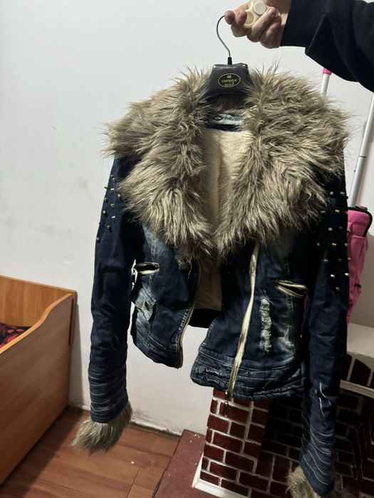 Geaca groasa de blugi vintage