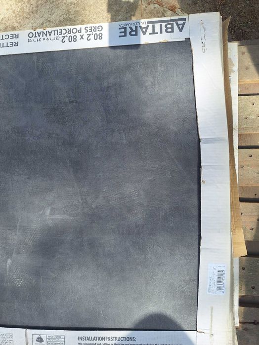 Гранитогрес 80,2/80,2/1 см, черен