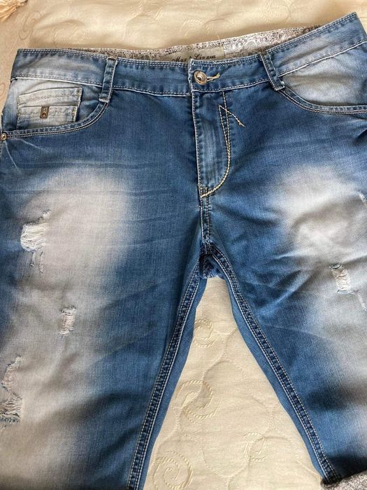 Мъжки летни сини дънки,безплатна доставка с Еконт само на 25.09.