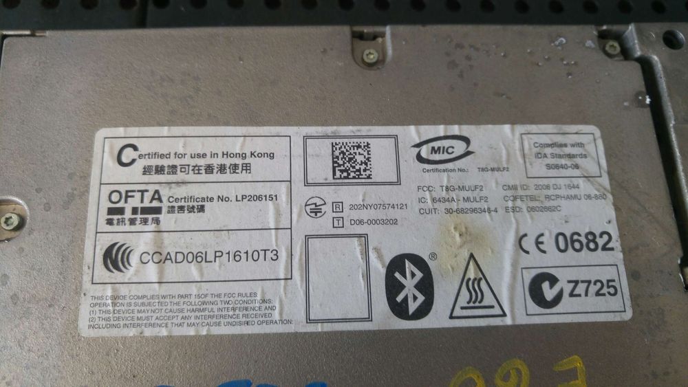 Modul bluetooth bmw seria 5 e60 ccad06lp1610t3 30682963464