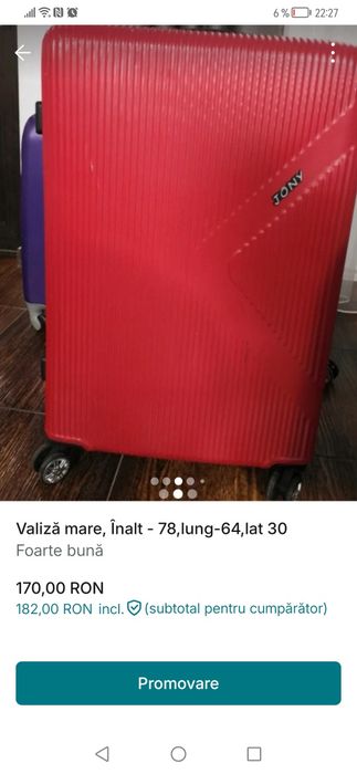 Valize mici, mijlocii, mari , 140 RON una